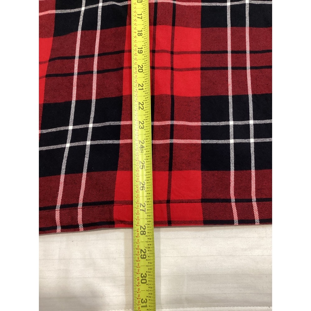 Harley-Davidson Mens Plaid Flannel Button Down Sleep Wear Top Logo Size Medium - Picture 5 of 7